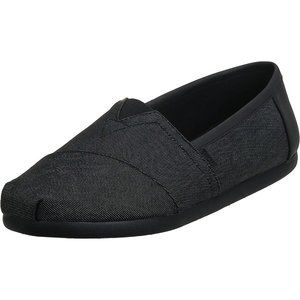 New TOMS Mens Alpargata Black heavy Denim Slip Ons Size: 11